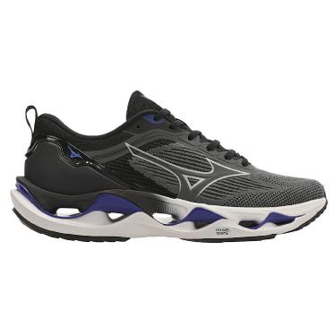 Imagem de Tênis Mizuno Wave Stratos 3 - Masculino - 41 - Cinza-Azul