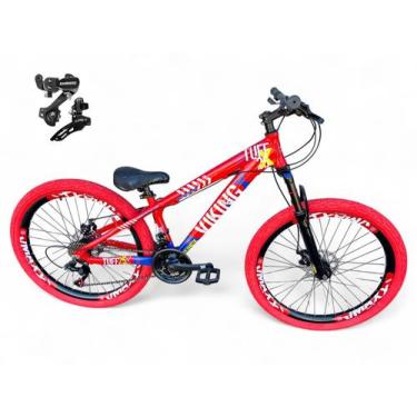 Imagem de Bicicleta Aro 26 Vikingx Tuff Freeride Câmbios Shimano 21v Aros Vmaxx 