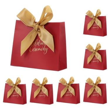 Imagem de PATIKIL Caixas de lembrancinhas de 11 x 4 x 10 cm, 50 caixas de presente de festa de doces para casamento, Dia das Mães, Páscoa, aniversário, Natal, formatura, celebração, fita dourada