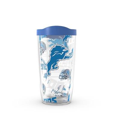 Imagem de Tervis NFL Detroit Lions - Copo de viagem com isolamento térmico de parede dupla feito nos EUA mantém as bebidas frias e quentes, 473 ml,