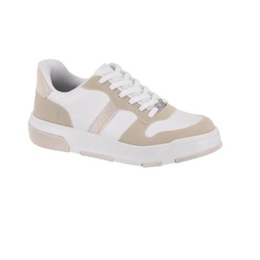 Imagem de Tenis Vizzano Casual Camurca Ref 1455.104.26641 Branco/branco Off/cinza 035