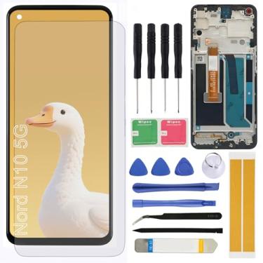 Imagem de Para 1+ OnePlus Nord N10 5G Tela de substituição BE2029 BE2025 BE2026 BE2028 6,49'' Tela LCD Touch Digitalizador Assembléia com moldura de ferramentas