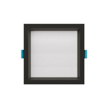 Imagem de Painel De Led Embutir Stella S.deep Quadrado 20x20cm Super-recuado Dimerizável 10w Alto Irc93 - Preto 4000k Luz Neutra