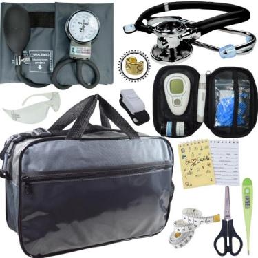 Imagem de Kit Enfermagem + Aparelho Medidor Glicose Completo Premium - Love Saud