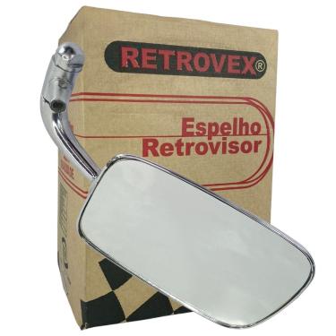 Imagem de Retrovisor Esquerdo Cromado Fusca 1960 A 1996 - Retrovex 6629