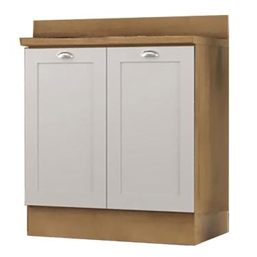 Imagem de Balcao Com Tampo 2 Portas 80 cm CD1012403 Branco Dtall