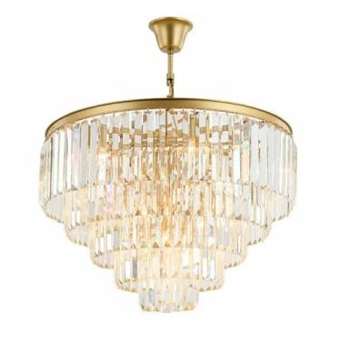 Imagem de Lustre de cristal minimalista moderno estilo americano sala de estar quarto sala de jantar lustre - luminárias de personalidade luminária lustre luminária