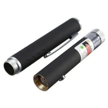 Imagem de Caneta Laser Verde 5000mw Com 5 Ponteiras De Efeitos X Alumínio 16,5cm Verde