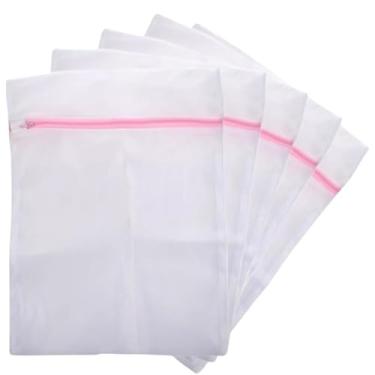 Imagem de Kit Sacos de Lavar Roupas 30x40cm Delicadas Saquinhos Lingerie Lavanderia Lavagem Viagem Ziper (10)