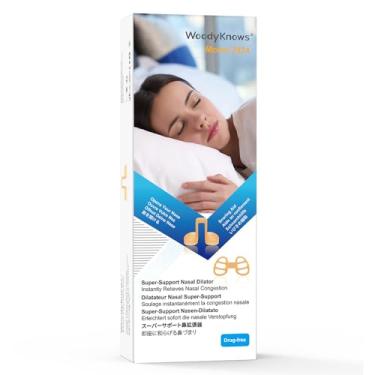 Imagem de WoodyKnows Dilatador Nasal Super-Support, Modelo Macio E Flexível, Melhora O Fluxo De Ar Para Esportes Durante Sono, Auxílio Ronco Relacionado À Congestão (Pacote Com 4)