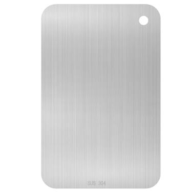 Imagem de Tábuas de corte de aço inoxidável 29 x 20 cm tábua de cortar para cozinha bancada carne fruta (1, 29 x 20 cm/11,4 * 7,9 polegadas)