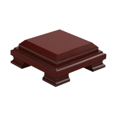 Imagem de Base de suporte de exibição Base de escultura madeira para decoração estatuetas bonsai quadradas(Grande)