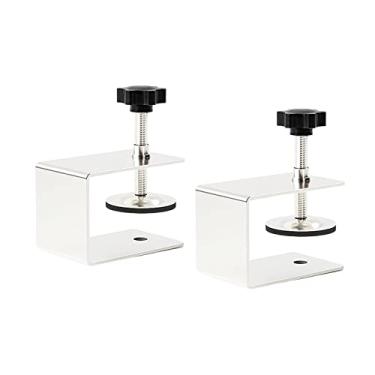 Imagem de Gazechimp Grampos Frontais De Gaveta, Suporte Ajustável, Ferramenta, Clipe De Fixação, Braçadeiras De Instalação Frontal Da Gaveta Do Armário Clipe De Fixação De Gaveta Para Ferragens De Madeira 2 Psc