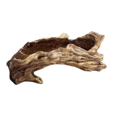 Imagem de Artificial Driftwood Planter Resin Tree Stump Planter, Sculpture Container Driftwood Style Flower Pot for Home, Style A/1081(Style A)