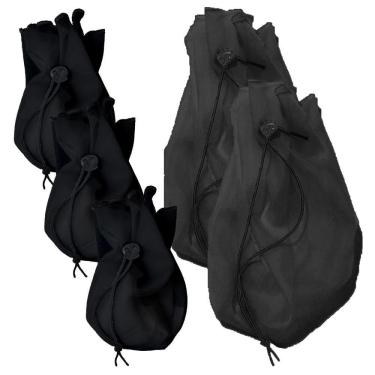 Imagem de Kit Coador Voal Preto 3 Pp + 2 Médio Suco Verde Detox Kefir