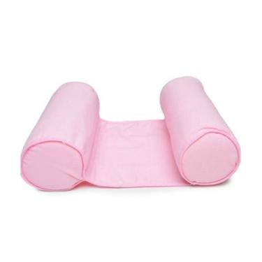 Imagem de Rolinho Segura bebe Rosa Liso 100% Algodão Rolinho para bebe não virar