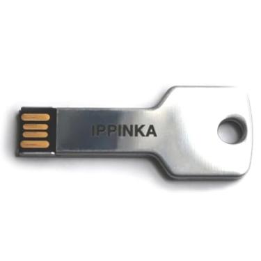 Imagem de Flash Drive USB 3.0 de 16 GB, fino e leve, acessório para carteira MKC com design moderno e minimalista