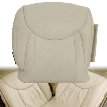 Imagem de GXARTS Tampa de assento de couro perfurado de substituição do lado do motorista bronze compatível com Lexus LS430 2001 2002 2003 2004 2005 2006