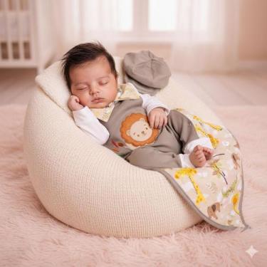 Imagem de Saída de Maternidade Menino Selva Baby Cáqui - Amora Amor Enxovais