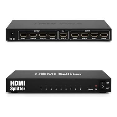 Imagem de Splitter HDMI 1x8 4K, Distribuidor de Sinal com 8 Saídas, Resolução 4K x 2K, Compatível com TVs e Monitores, Suporte 3D e Full HD 1080p, Plug & Play