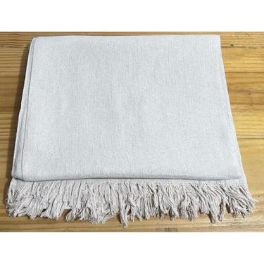 Imagem de Manta Para Sofá Gigante 100% Algodão Luxo – Decorativa Confortável e Protetora Para Sala e Cama (King 3mx1,80m CRUA)