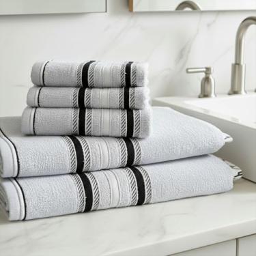 Imagem de Kit 3 Toalhas de Banho e Rosto 100% Algodão Premium – Toque Suave Alta Absorção e Durabilidade Toalhas Grandes e Macias Elegance Home (Jogo 2 Banho/1 Rosto Branca)