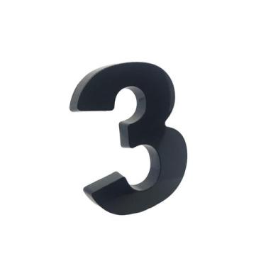 Imagem de Numero Residencial Para Casa Em Plástico Abs Injetado 15cm Caixa Alta 