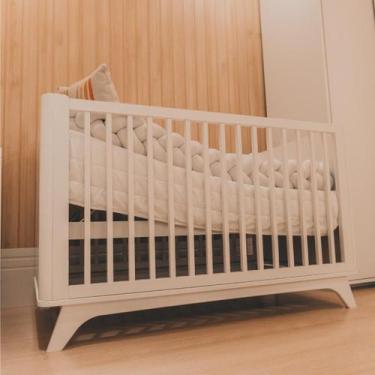 Imagem de Berço Redondo 2 Em 1 Mini Cama Com Colchão Coleção Sambalelê - Divicar