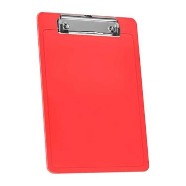 Imagem de Pasta Prancheta, Kit 6 Prancheta 1/2 Oficio Tamanho A5 com Prendedor Metálico (Cor Preta), 16cm (L) X 23,4cm (C)(Vermelho Clear,3 PRANCHETAS)