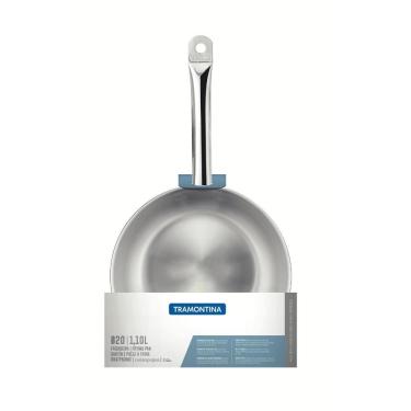 Imagem de Frigideira Tramontina Professional Rasa Em Aço Inox Fundo Triplo Com Cabo 20 Cm 1,1 L
