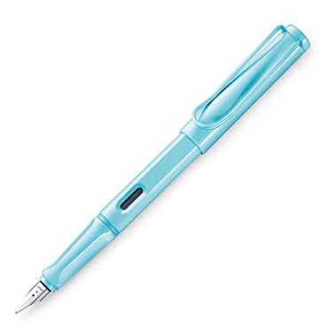 Imagem de LAMY safari aquasky - Caneta tinteiro com grip ergonômico e pena de aço polido M - ideal para escrita e caligrafia - incluindo cartucho azul LAMY T 10
