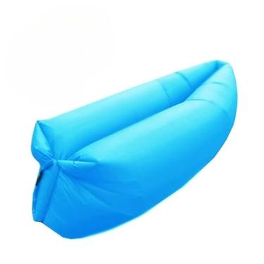 Imagem de Colchão Inflável para Camping e Praia - Sofá Cama Portátil e Confortável para Descanso ao Ar Livre(Azul)