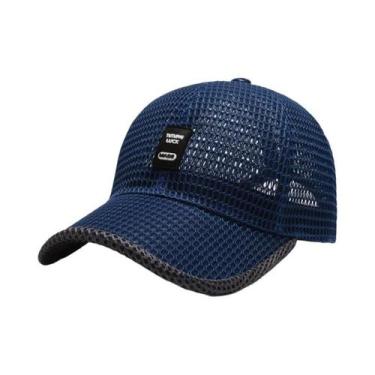 Imagem de Boné de Beisebol Masculino Respirável - Ideal para Verão e Pesca, Azul