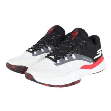 Imagem de Skechers Tênis masculino Basketball Skx Nexus, Branco/Preto/Vermelho, 45