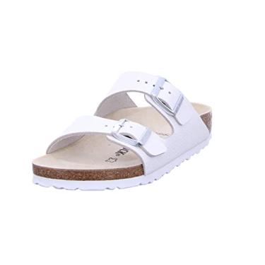 Imagem de Birkenstock Tênis feminino Boston Slides, Branco/Branco, 13-13.5 Women/11-11.5 Men
