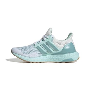 Imagem de adidas Tênis feminino Ultraboost 1.0, Branco/tonelada menta/semi-flash Aqua, 41