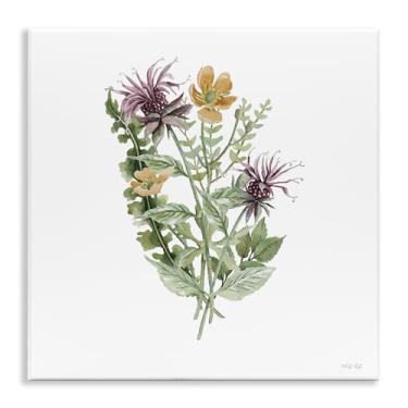 Imagem de Stupell Industries Arte de placa de parede com mistura botânica exuberante, design de Cindy Jacobs, 12 x 12