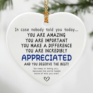 Imagem de Caso ninguém tenha dito a você hoje: você é incrível, importante e faz a diferença - Sinal de afirmações | Presente de escritório, presentes de agradecimento, presente de despedida, presente de