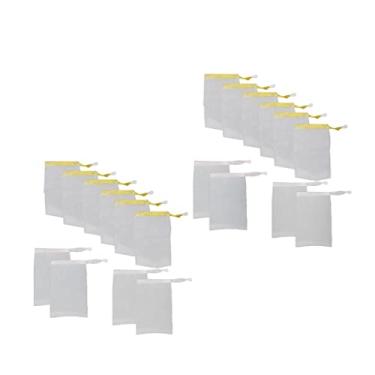 Imagem de Chuveiro divertido e cuidados com a pele com 20 peças de sacos de sabão - Faça bolhas, limpe e esfolie com sacos de rede de malha - para sabonetes corporais, faciais e artesanais - Cor aleatória - 15