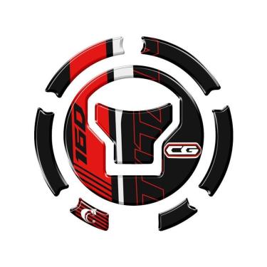 Imagem de Adesivo Bocal Cb Twister Cg Titan / Fan / Start 160 +2018 Cor Cinza