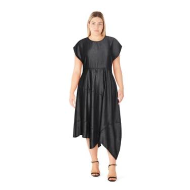 Imagem de City Chic Vestido feminino plus size - bainha Hallie, Preto, 54