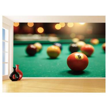Imagem de Papel De Parede 3D Salão De Jogos Bilhar Sinuca 3,5M Jcs28 - Você Deco