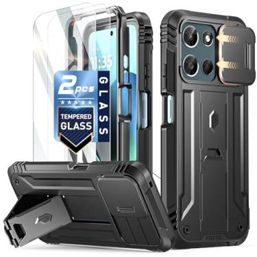 Imagem de Poetic Capa Revolution para Motorola Moto G Play 2026 / Moto G 5G 2026, [capa de câmera deslizante], [teste de queda de grau mil-20], capa à prova de choque de camada dupla de grau militar de corpo