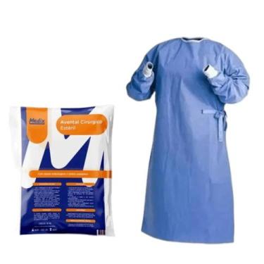 Imagem de Avental Cirúrgico Estéril SMS Manga Longa (Gramatura 40) C/1 Und - Med