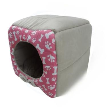 Imagem de Cama Para Animais De EstimaçãO (Adequada Para Gatos E CãEs) — Combina Uma Casinha E Uma Cama Para Animais De EstimaçãO(TOCA G-VERMELHA)