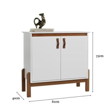 Imagem de Buffet sonetto 2 portas - matriz - Móveis Xpress, BRANCO/FREIJÓ