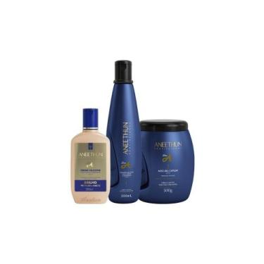 Imagem de Kit aneethun linha a sh, masc. creme silicone 300ml