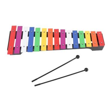 Imagem de RiToEasysports Xilofone 15 Nota Instrumento de Percussão Com Marretas, Chaves Coloridas Base de Madeira de Pinho para Crianças Iniciantes Aprendizagem de Música