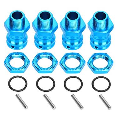 Imagem de SIWOTED 4pcs liga de alumínio 17mm Hex 23mm adaptador de extensão de roda para modelo de carro 1/8 RC (Azul)