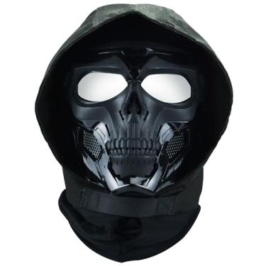 Imagem de Guayma Airsoft Skull Mask Full Face Protective with Tactical Military Balaclava Headgear for Paintball Shooting CS Halloween Cosplay Party Costume Movie,Camo
